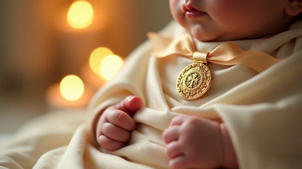 La médaille de baptême : un symbole puissant et une tradition riche